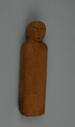 Image of Wooden doll with carved facial features