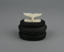 Image of Baleen basket with whale fluke finial