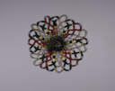 Image of beaded collar for a doll (or decorative candle-holder)