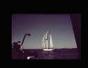 Image of A schooner under sail, from the BOWDOIN  [purple]