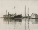 Image of The PEARY and the BOWDOIN before departure from Wiscasset