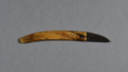 Image of Small knife with narwhal ivory handle, fixed metal blade