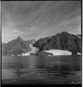 Image of Iceberg, glacier, mountain and clouds