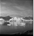 Image of Two icebergs,  mountains