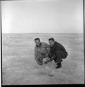 Image of Robert Peary, jr. and ? on Greenland ice cap