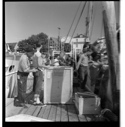 Image of Kelvinator on the dock by the BOWDOIN 