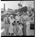 Image of Bertie's family on dock at Boothbay Harbor