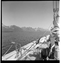 Image of Greenland's mountains from the deck
