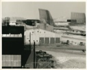 Image of Buildings, trucks and antenna at Thule Air Base