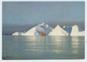 Image of Icebergs and vessel (postcard)