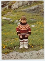 Image of Small girl in West Greenland traditional dress (postcard)