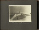 Image of Randzone des Inlandeises [Edge zone of the Inland Ice: man stands on crest of ice; another at far right]