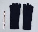 Image of Pair of blue knitted wool gloves