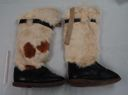 Image of Pair of dog fur boots