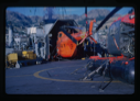 Image of Navy helicopter on ship deck