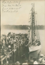 Image of Photograph of the schooner Bowdoin departure, 1921