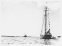 Image of [The BOWDOIN, dressed and anchored. Second vessel beyond]