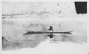 Image of Ah-now-ka [Aunakaq] in kayak at Etah