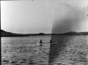 Image of Canoe at Cape Dorset in which two men were drowned at C. Wolstenholme in 1919