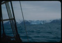 Image of Iceberg and glaciers through rigging
