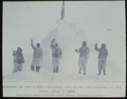 Image of The four Eskimos [Inuit] [Iggianguaq, Sigluk, Odaq, Ukkujaaq] and Matt Henson at the Pole