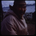 Image of Eskimo [Inuk] man with pipe