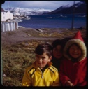 Image of White boy and two Eskimo [Inuit] girls