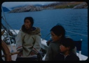 Image of Eskimos [Inuit] on the Bowdoin, children and elderly woman