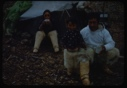 Image of Eskimo [Inuit] couple and child by tent