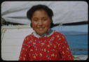 Image of Eskimo [Inuk] girl, aboard