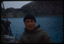 Image of Eskimo [Inuk] man aboard