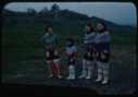 Image of Three Eskimo [Inuit] women and a girl in traditional dress