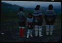 Image of Three Eskimo [Inuit] women and a girl in traditional dress