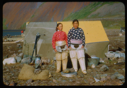 Image of Two Polar Eskimo [Inughuit] women by canvass tent