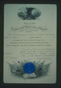 Image of Certificate from President Eisenhower