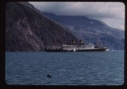 Image of Ocean liner near mountains