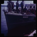 Image of "Nachvak bow, Eskimos [Inuit] aboard"