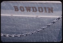 Image of Detail, Bowdoin name on starboard side