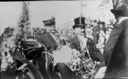Image of Robert Peary and mayor of Sydney, Wallace A. Richardson, riding in parade at Sydney, NS
