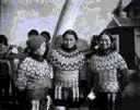 Image of Three Eskimo [Inuit] women in dress-costume