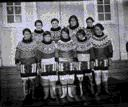 Image of Nine Eskimo [Inuit] women in dress-costume